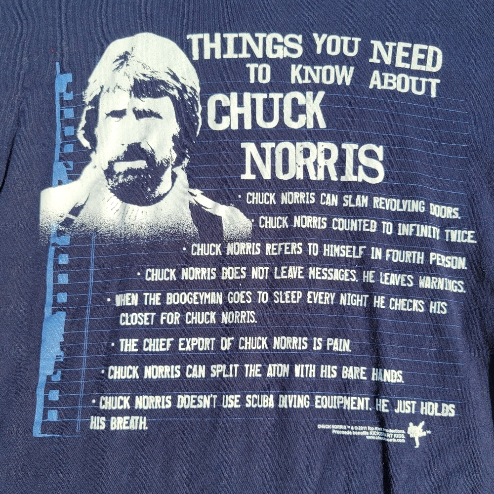 2011 Chuck Norris T Shirt Large